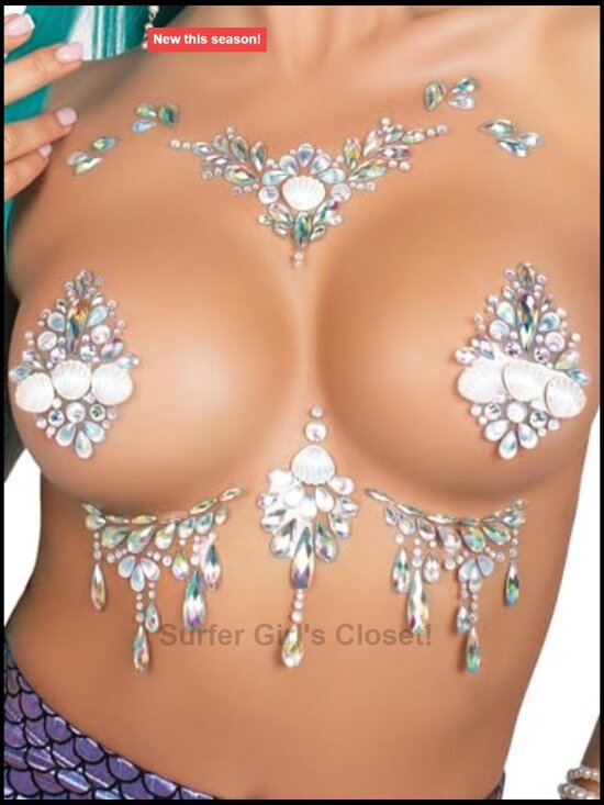 Adhesive Body Jewels Rhinestone Stickers - Skin Friendly Face Gems main image 4